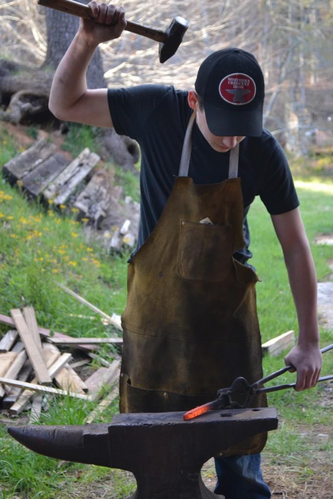 Fired Up: Freshman spends free time blacksmithing