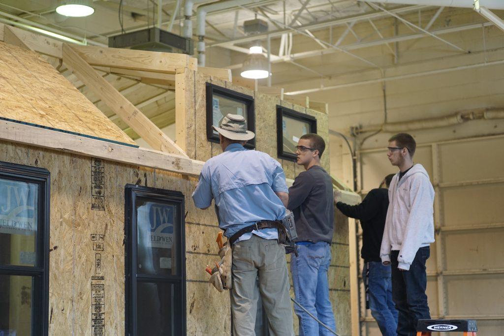 Dream House: CTE classes work together to construct ‘tiny’ home