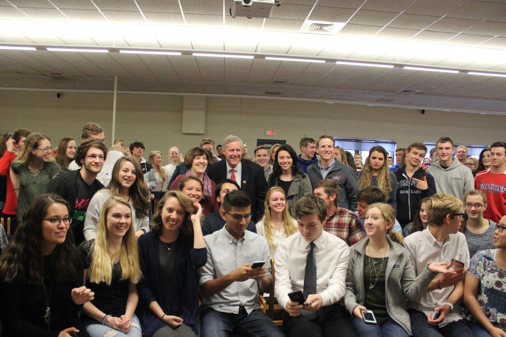 Congressman Meadows visits social studies and journalism students