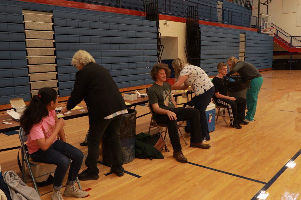 Flu shots administered at West