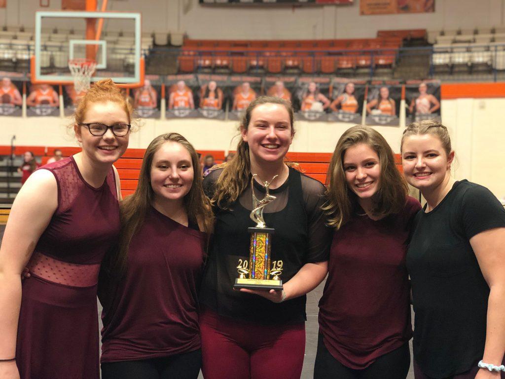 Winter guard takes third place in first competition