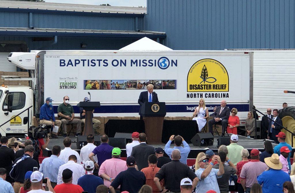 President Trump visits local produce company