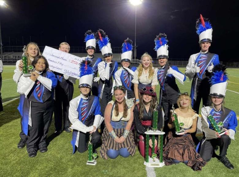 Flying Falcon Marching Band after another successful win