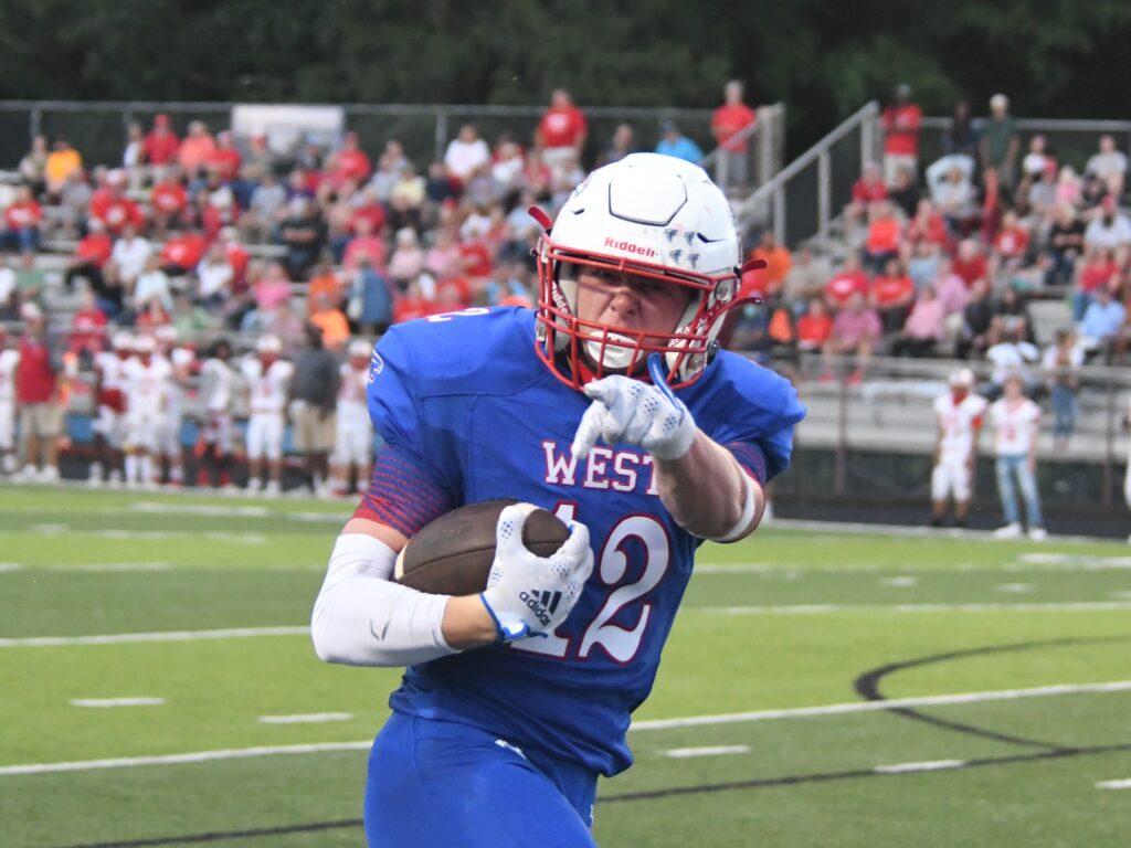 Truitt Manuel after catching a punt and running 80 yards to a touch down.